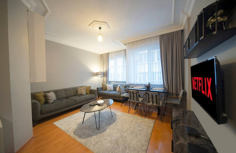 Аренда уютной квартиры с 2 спальнями, район Шишли, Стамбул, Турция